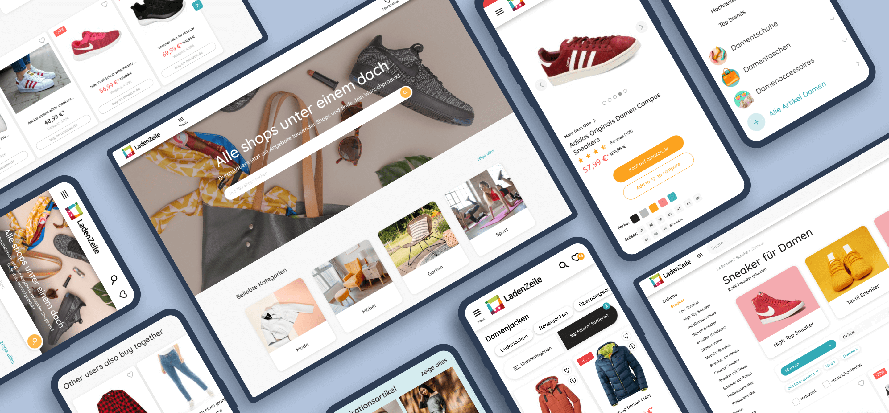 Ladenzeile, E-commerce platform redesign