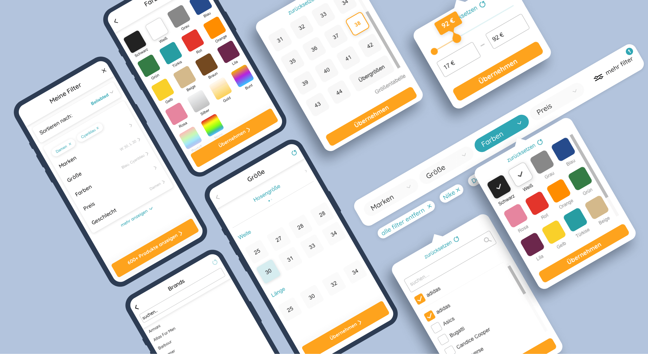 Ladenzeile's search filters redesign