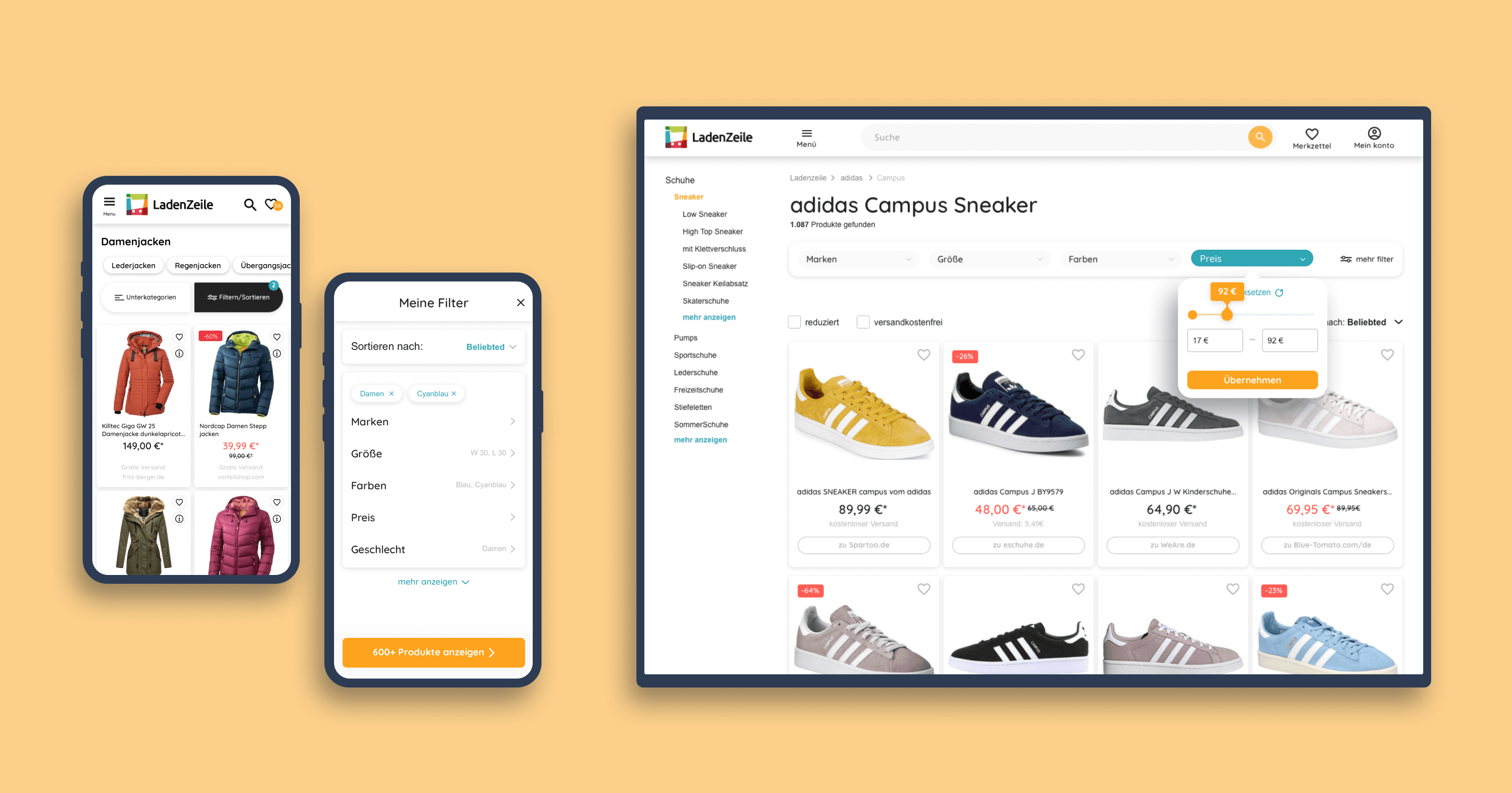 Redesigned mobile and desktop filters.